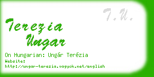 terezia ungar business card
